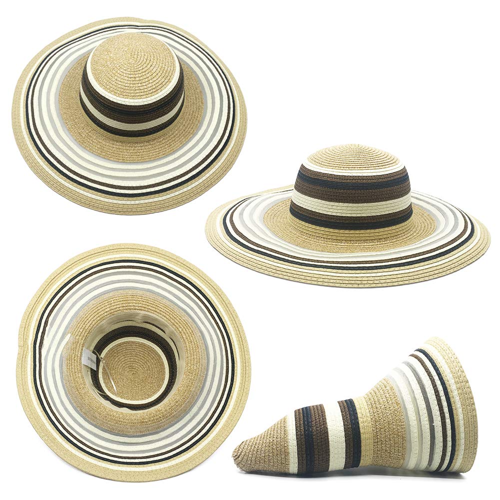 Cappelli da Sole Donna Cappello da Spiaggia Estate Cappello di Paglia  Cappuccio di Protezione Solare cap Protezione UV Cappelli e cappellini  Accessori berjaya.edu.my