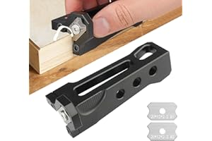 LOODMEO Chamfering Edge Band Trimmer,Adjustable Edge Banding Trimmer,veneers,Hand Planer,Edge Banding Tools.(Handle + R1, R2 Blade)