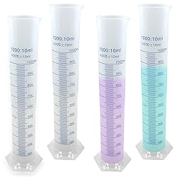 Nexboraque 4 Pack 1000ml Plastic Graduated