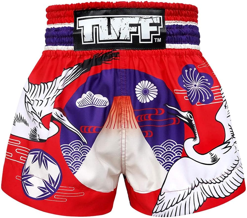 Tuff Boxing Sport Muay Thai Shorts Trunks Kick Martial Arts Training Gym Clothing : Clothing