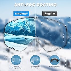 findway Ski Goggles OTG - Over Glasses
