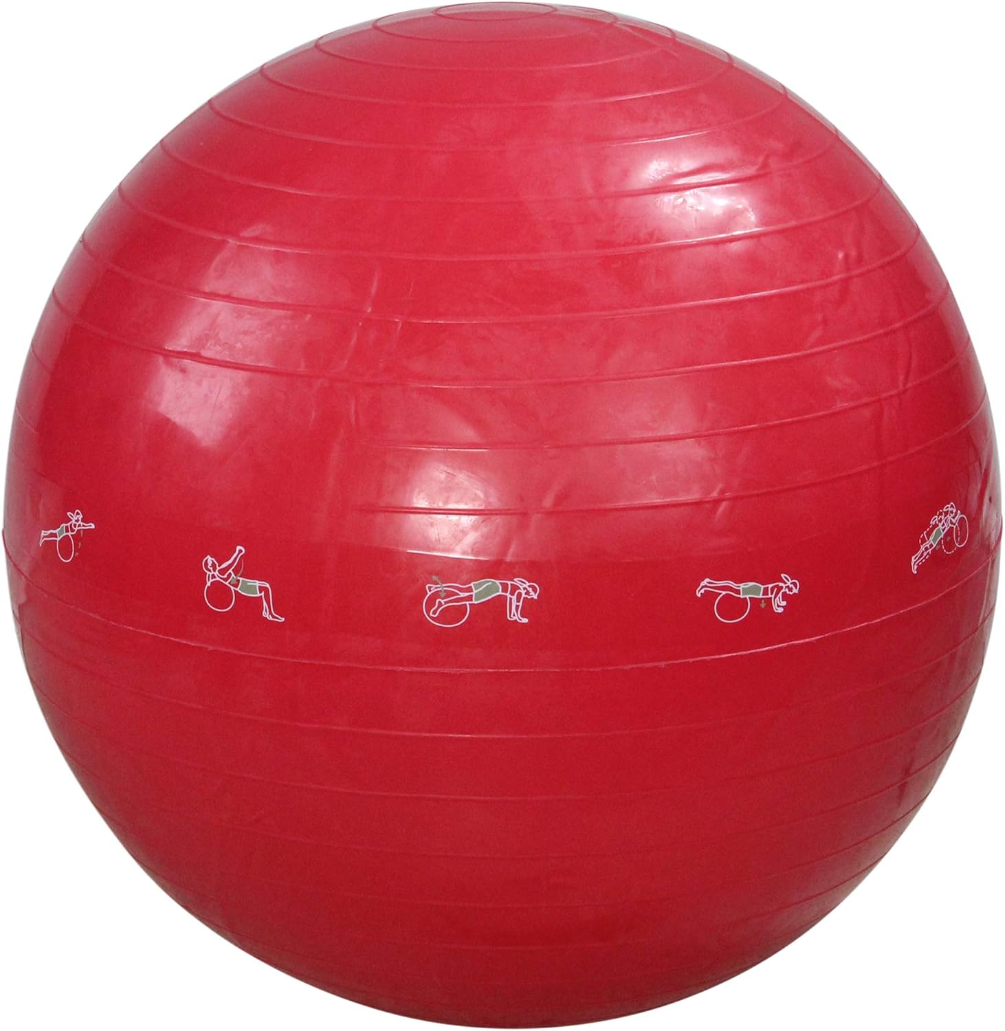 red yoga ball