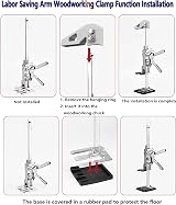 ZUSKYZU Labor Saving Arm Jack 2 Pack 39.9cm Cabinet Install Wall Tile Adjuster view 4