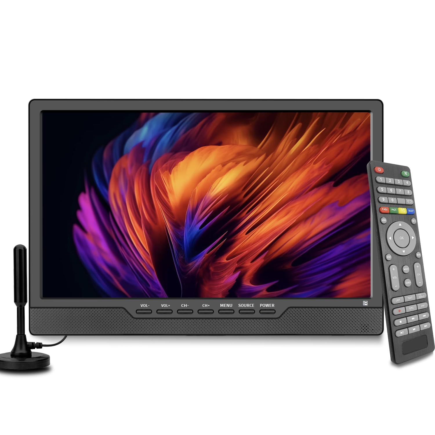 KCR 14 inch Television 12V TV, DVB-T2, B...