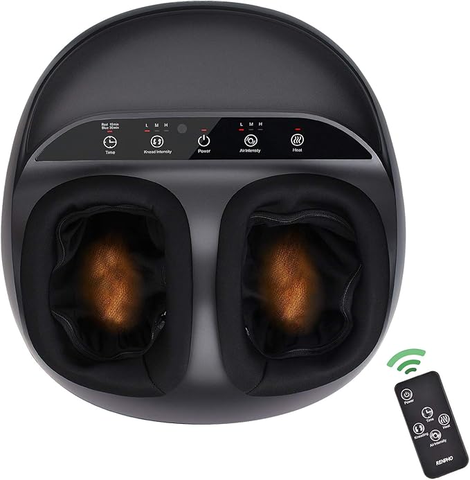 RENPHO Foot Massager Machine with Heat, MultiLevel Settings, Deep