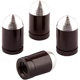 Bike Bits Presta Valve Caps - Aluminum, 4 Pack Item | Anodized metal presta valve stem caps for bikes that won't crack like plastic. Protects the core and adds a pop of color.