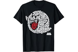 Nintendo Super Mario Iconic Boo Portrait Graphic T-Shirt T-Shirt