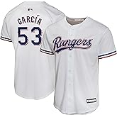 Outerstuff Adolis Garcia Texas Rangers MLB Kids Youth 8-20 White Home Player Jersey