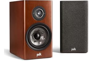 POLK AUDIO Polk Reserve R200 50th Anniversary Limited Edition Bookshelf Speaker for Dynamic, Detailed Home Theater Audio, 1" Pinnacle Ring Tweeter & 6.5" Turbine Cone Woofer, Dolby Atmos & IMAX Enhanced, Cherry