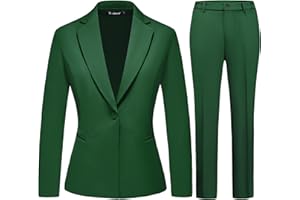 TRONSTORE Women's Business Suits for Work Professional 2 Piece Slim Fit Outfits for Women