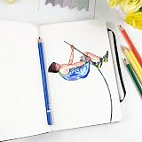 ISLAND A5 Squared Notebook 120gsm 180 Pages Hardback Grid view 3