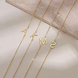 LuckFairy Initial Necklaces for Women