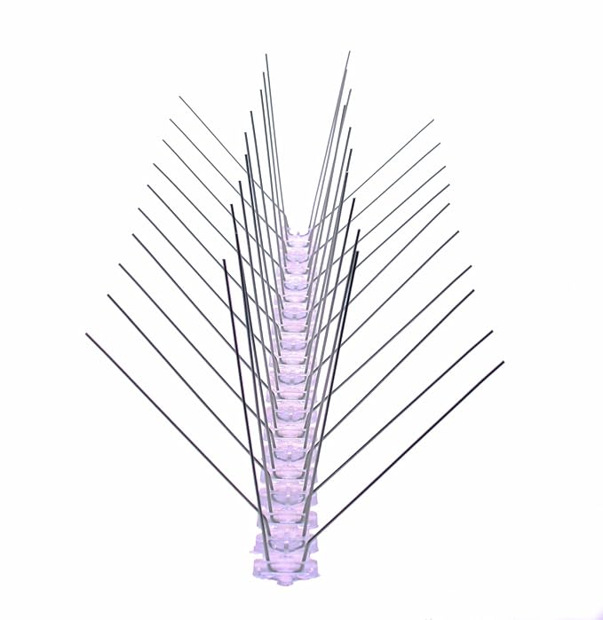 MD 5 Meter 4 reihig Edelstahl Taubenabwehr Vogelabwehr Taubenspikes Polycarbonat Profiqualität jetzt mit A+ Zertifizierung