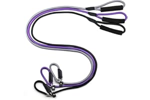 Nordkawa Durable Slip Lead, 3pcs Slip Leads for Dogs, 5 FT Slip Lead Dog Leash Adjustable Dog Training Leash, Strong Nylon Rope Slip Leash for Large Medium Small Dogs