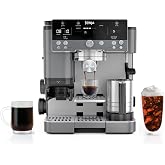 Ninja Luxe Caf&eacute; Premier 3-in-1 Espresso Machine, Drip Coffee, &amp; Cold Brew | Built-in Grinder, Hands-Free Milk Frother, and Assisted Tamper for Cappuccinos &amp; Lattes, Stainless Steel, Gunmetal-ES601GM
