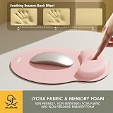 GIM Keyboard Wrist Rest Set Pink Memory Foam Mouse Pad Ergonomic Support view 4