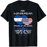 Honduras USA Proud Of Both Countries Honmerican T-Shirt