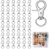 SHENLIU 36PCS Trigger Snap Hooks, 2.32'' x 0.82'' Metal Heavy Duty Swivel Snap Hooks 360 Degree for Pet Cages Dog Leash Camera Straps Hook Purse