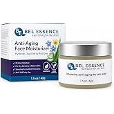 Bel Essence Anti-Aging Face Moisturizer - Natural Face Cream for Dry Skin | Plant-Based Vegan Formula, Cruelty-Free Certified, Vitamin A &amp; E, Hydrating, Sensitive Skin, 1.5 oz, Night &amp; Day Use