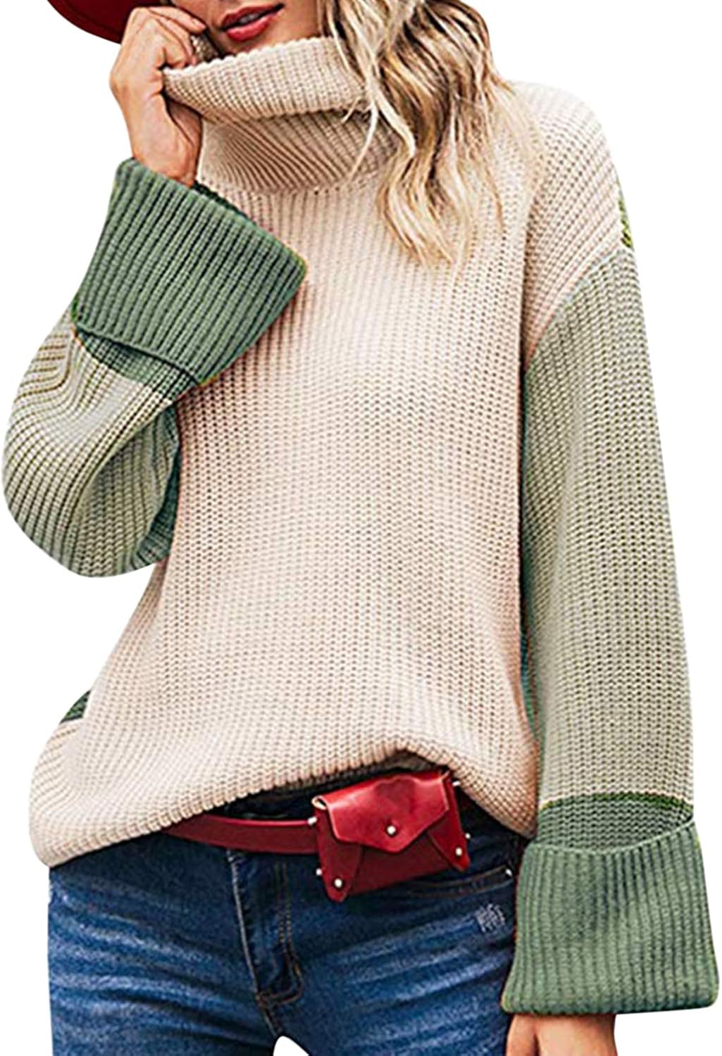 short sleeve high neck jumper
