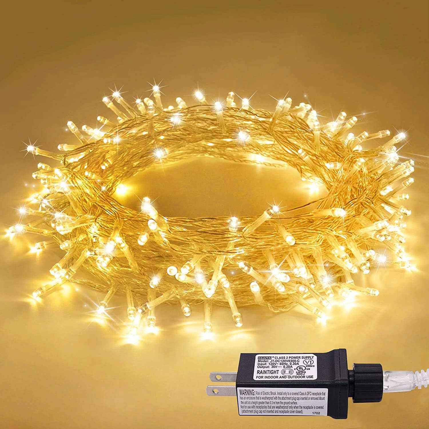 Amazon Com Jmexsuss 33ft 100 Led Christmas Lights Indoor Plug In Fairy String Lights Outdoor Waterproof 8 Modes Christmas Tree Lights Warm White For Bedroom Room Wall Wedding Party Decoration Garden Outdoor