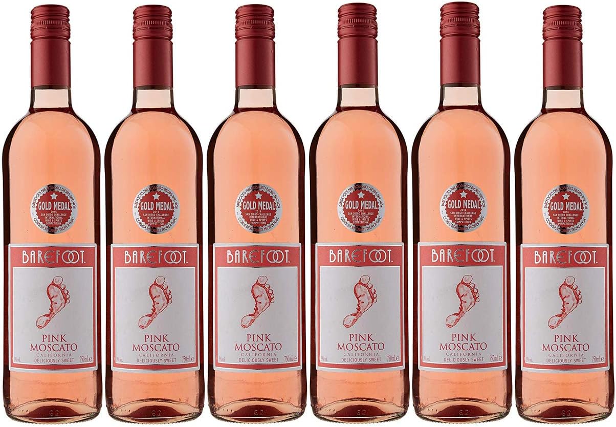 Barefoot Pink Moscato 6 x 75cl