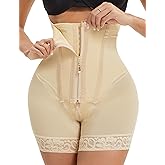 GainKee Fajas Colombianas Shapewear for Women Tummy Control Body Shaper Butt Lifter Bodysuit with Zipper Crotch