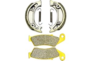 Master Chen Front Brake Pads Rear Shoes for Honda CRF 125 CRF125F CRF125FB Brakes Drums 2014 2015 2016 2017 2018 2019 2020 2021 2022 2023 CRF 125 F FB 17/14" 19/16" Wheels FA185 H333 MC0266