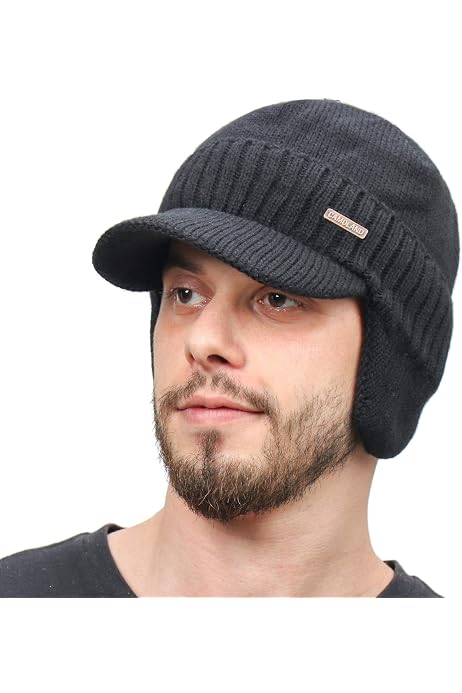 Sherum Cozyhead Beanie CAMOLAND 30% Wool Winter Beanie W/Visor