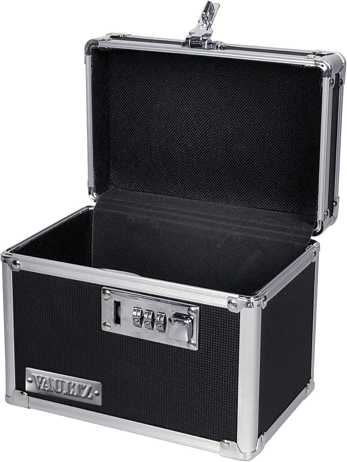 Vaultz Locking Medicine Box with Combination Lock, 7 x 5 x 5.25 Inches, Black (VZ00266) : Office Products