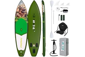 FunWater Stand Up Paddle Board Ultra-Light Inflatable Paddleboard with SUP Accessories for Adults & Youth of All Skill Levels