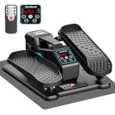Under Desk Elliptical Machine, Electric Leg Pedal Exerciser for Seniors | Manual &amp; Auto Mode Seated Pedal Exerciser, 12 Adjustable Speed, Portable Quiet with Remote &amp; LCD Display for Seniors, Office