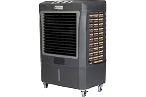 Hessaire MC37M Indoor or Outdoor Portable Oscillating Evaporative Swamp Air Cooler for 950 Square Feet of Space with Water Reservoir