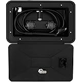 Black RV Exterior Shower Box Kit Faucet Hose Camper Trailer Cowboy Shower