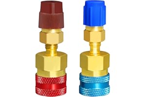 AutoWanderer Tool R1234yf Quick Couplers Kit R1234YF to R134a Conversion Adapters for R1234yf Air Conditioning Systems Evacuation Recharging
