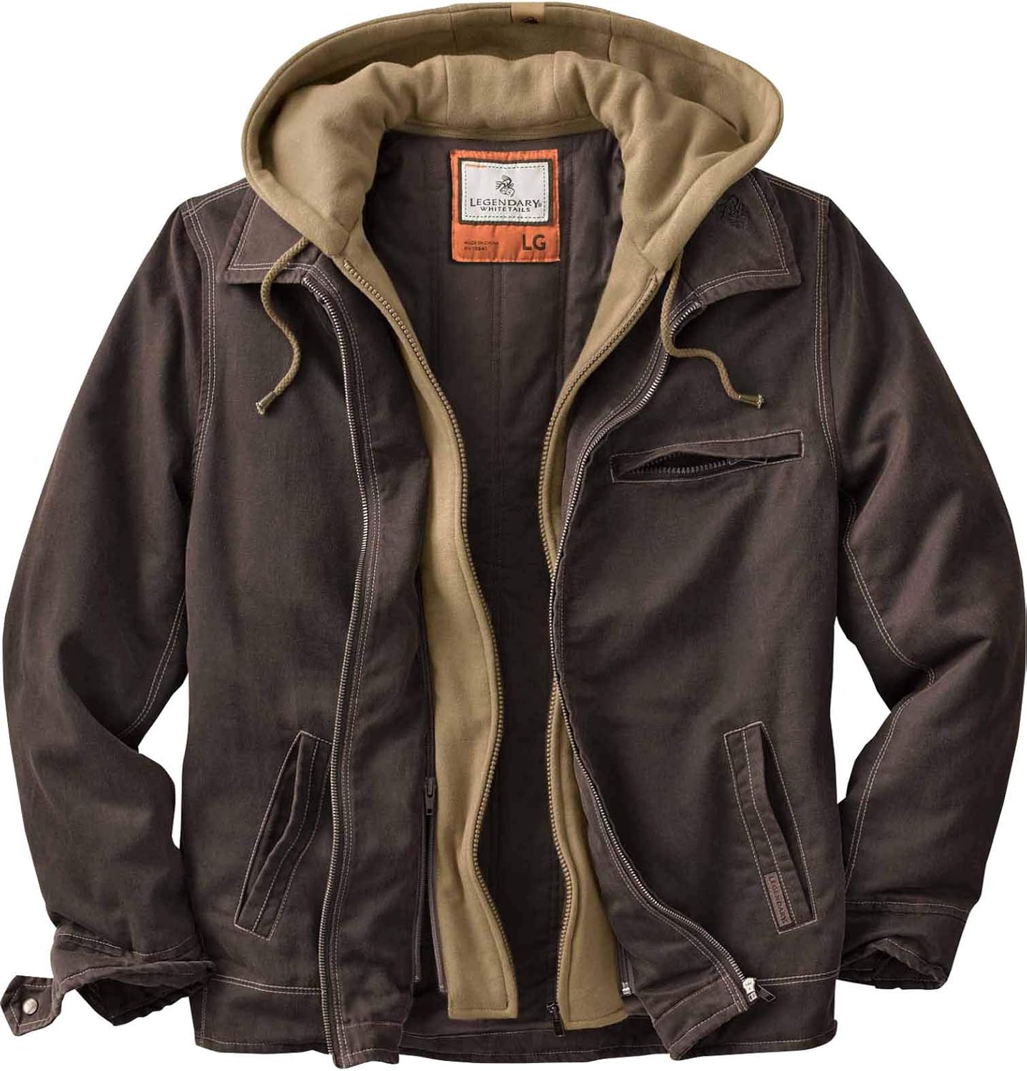 Legendary Whitetails Men’s Rugged Full Zip Dakota Jacket: Clothing
