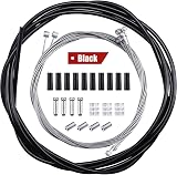 Boao 4 Pieces Universal Bike Inner Brake Cable Housing Kit Black view 1