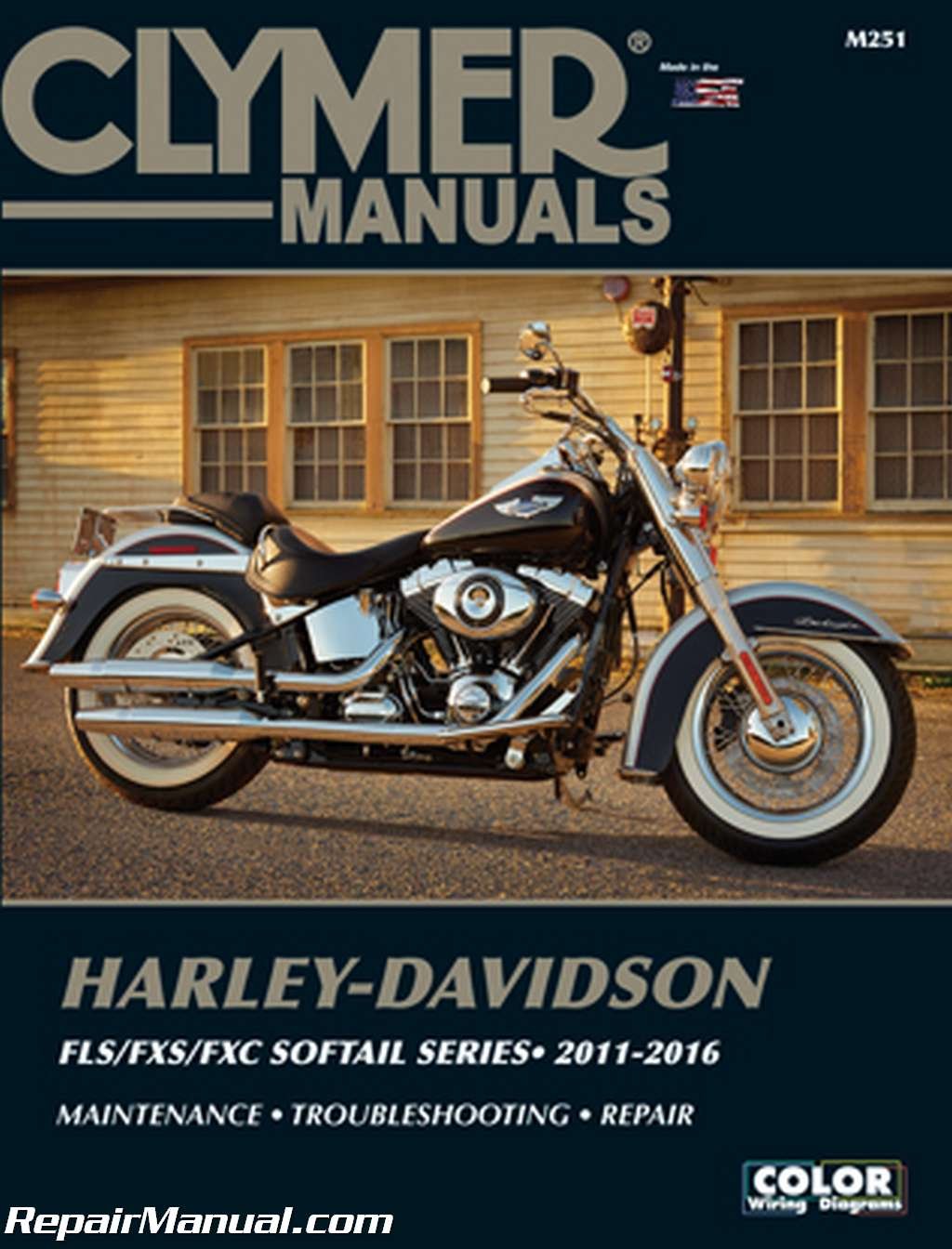 M251 Harley-Davidson FLS/FXS/FXC Softail Series 2011-2016 Clymer Motorcycle  Repair Manual Paperback – 2004