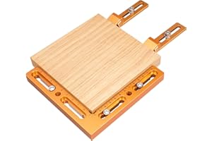 LUNYEE CNC Workpiece Positioning Fixture, CNC Vise/CNC Clamps for T-Slot & Perforated Tables - Woodworking Fixture with Repeatable Positioning Side Clamping, CNC Machining, Engraving, and DIY Projects