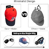 Vibbang 10 Pack Adhesive Hat Holder for Wall Mount No Drilling Hat Rack view 3