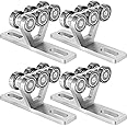 6 Wheel Trolley Assembly Electric Hoist Easy Installation Roller Trolley Silent for use with 1-5/8" Wide and All 1-5/8" or Taller Strut Channel (design4)