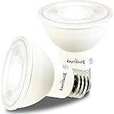 AmeriLuck PAR20 LED Bulbs, Dimmable Spot Light, 500+ Lumens, 50W Equivalent (7W), CRI 80+, UL Listed, Glass Filter (5000K Day