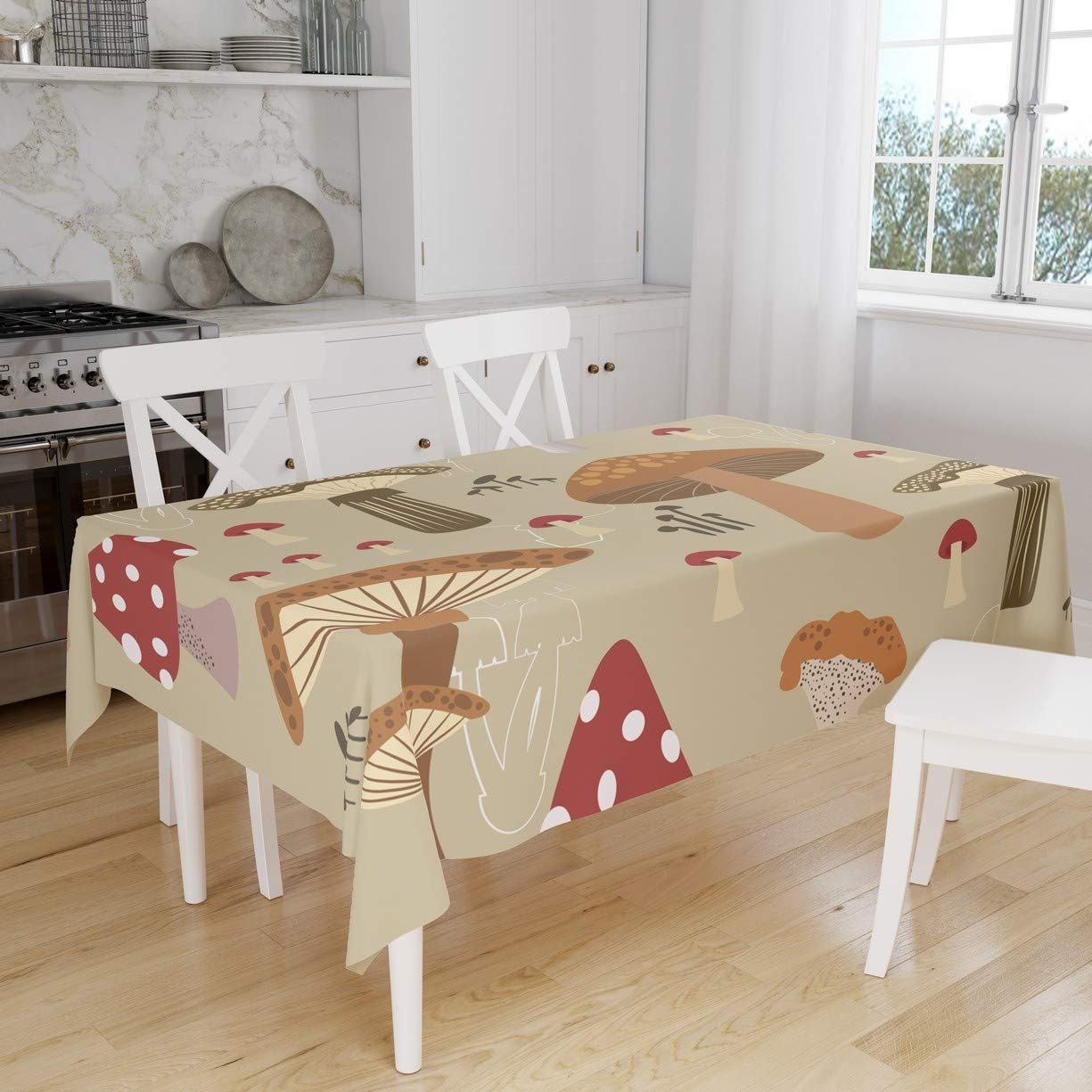 Bonamaison Kitchen Decoration, Tablecloth, 140cm x 160cm - Designed and Manufactured in Turkey