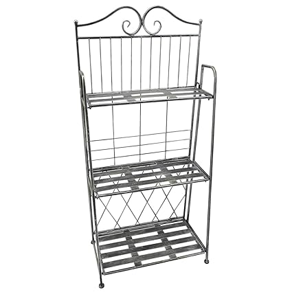 Amazon Com Totoshop 38 Folding 3 Tier Metal Indoor Outdoor Patio