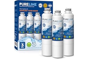 Pureline DA29-00020B Samsung® Refrigerator Water Filter Replacement, Replacement for DA29-00020A/B, HAF-CIN/EXP, HAF-CIN,DA97-08006A, Kenmore® 46-9101, 469101, 9101 Refrigerator Filter (3 Pack)