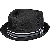 Lipodo Light Summer Pork Pie Hat Multicolored Grosgrain Band Men Summer