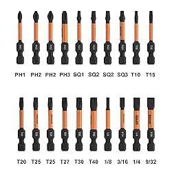 Railer 20pc Screwdriver Bit Set - Premium S2 Steel