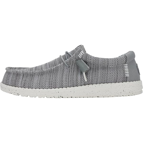 HEYDUDE Wally Cozy Plaid Smoke Grey/Multi 8, Men display picture 2
