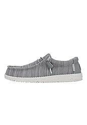 Hey Dude Wally Stretch Sox Grey Size 10, Men’s