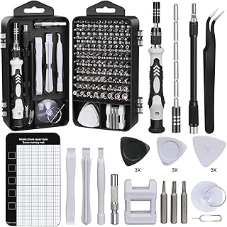 Schraubendreher Set Feinmechanik,DIAOPROTECT 122 in 1 Magnetische Mini Feinmechaniker Schraubenzieher Set,Werkzeug set,Torx Bit Präzision Schraubendreher Set für iPhone,Laptop, Tablet,Uhren,Kamera usw